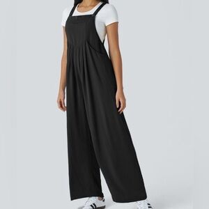 (Gray) NWT Halara Adjustable Strap Wide Leg Jumpsuit